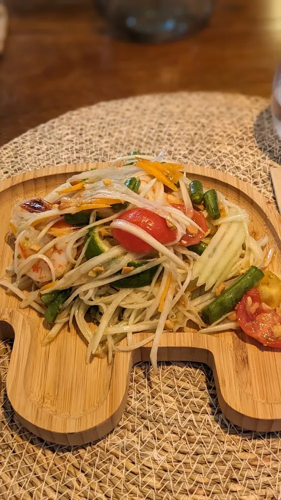 Salade Papaye Crevettes Roses